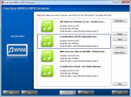 Free Easy WMA to MP3 Converter screenshot